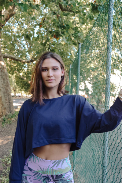 THE JESS LOUNGE TOP | NAVY