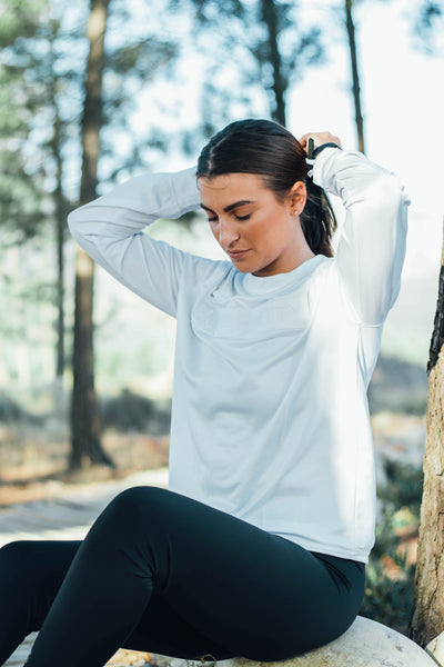 THE JESS CREWNECK TOP | WHITE