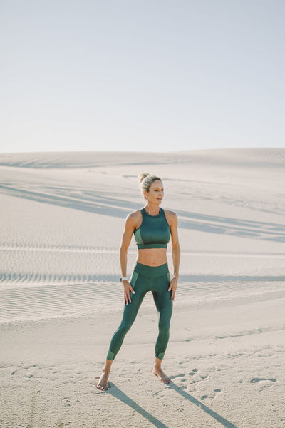 XINTI 3/4 LEGGINGS | MEDITERRANEAN GREEN