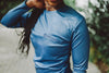 THE HANNAH BASE LAYER TOP SAMPLE | DEEP OCEAN BLUE